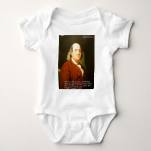 Ben Franklin (What Is Wise) Quote Gifts & Cards Baby Bodysuit