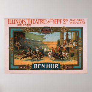 Ben-Hur at Chicago's Illinois Theatre Poster