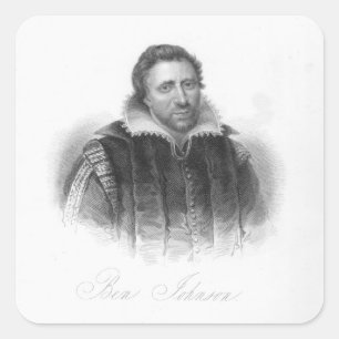 Ben Jonson Square Sticker