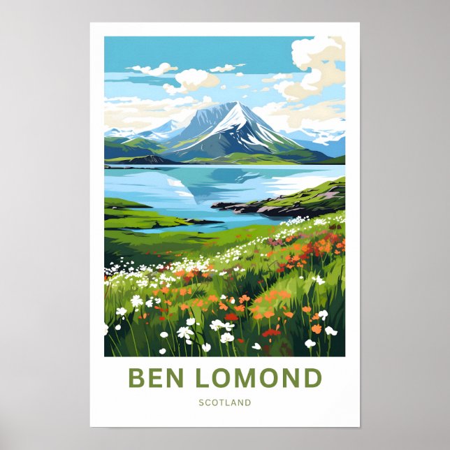 Ben Lomond Scotland Travel Print (Front)