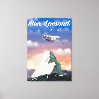 Ben Lomond,Utah travel poster Canvas Print