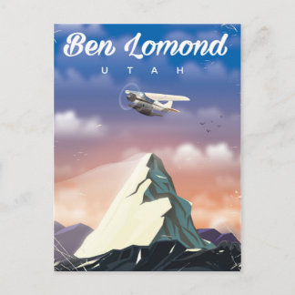 Ben Lomond,Utah travel poster Postcard