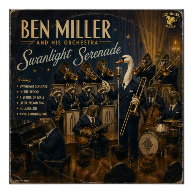 Ben Miller Orchestra Album: a Parody Poster (Front)