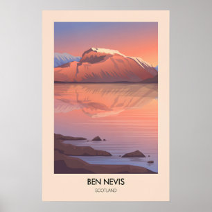 Ben Nevis Modern Travel Poster
