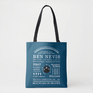 Ben Nevis, Mountain Expedition Information Tote Bag