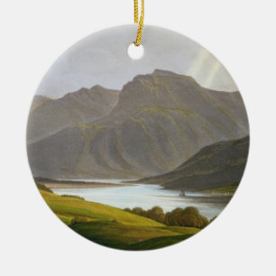 Ben Nevis, plate XII from 'Scenery of the Grampian Ceramic Tree Decoration