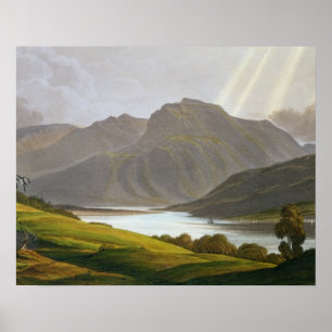 Ben Nevis, plate XII from 'Scenery of the Grampian Poster
