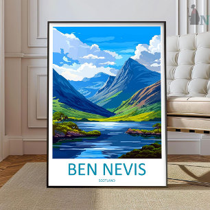 Ben Nevis Travel Print Wall Art Ben Nevis Wall Han
