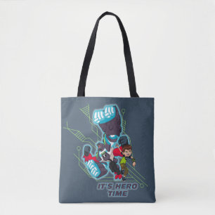 Ben & Omni-Enhanced Four Arms - It's Hero Time Tote Bag