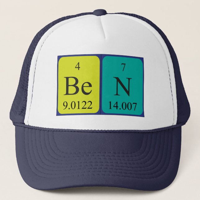 Ben periodic table name hat (Front)