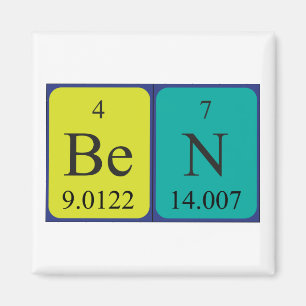 Ben periodic table name magnet