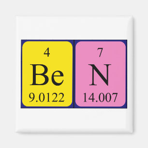 Ben periodic table name magnet