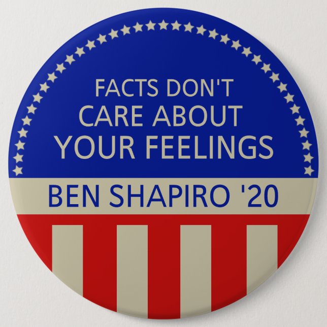 Ben Shapiro For President Button - Reagan Style (Front)