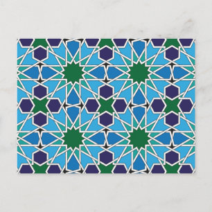 Ben Yusuf Madrasa Geometric Patterrn 10 Postcard