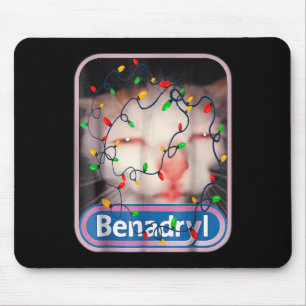 Benadryls Flashing Light Cute & Funny Cat Love Mouse Mat