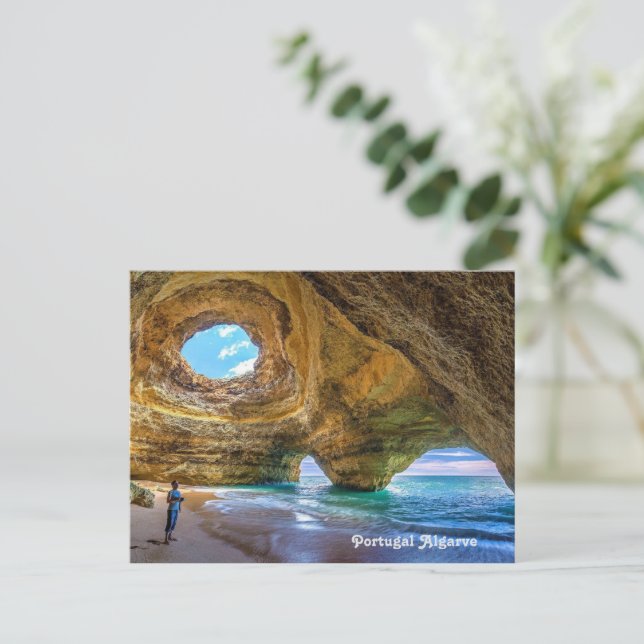 Benagil  Algarve Portugal Postcard (Standing Front)