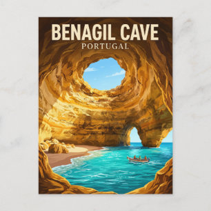 Benagil Cave Portugal Postcard