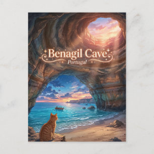 Benagil Cave Portugal Postcard