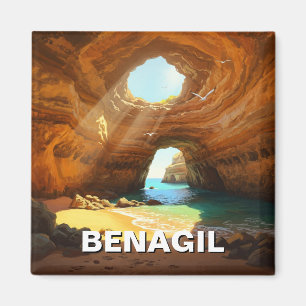 Benagil Caves Algarve Portugal Postcard Magnet