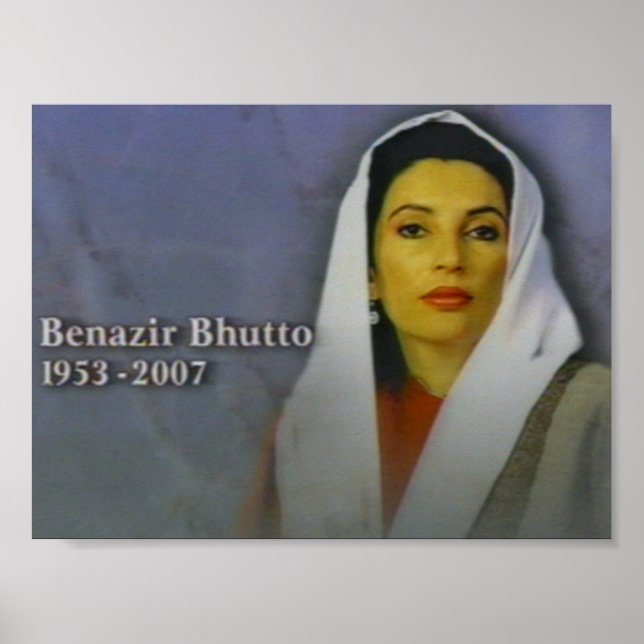 benazir bhutto poster (Front)