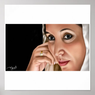 benazir-bhutto-shaheed - Customised Poster