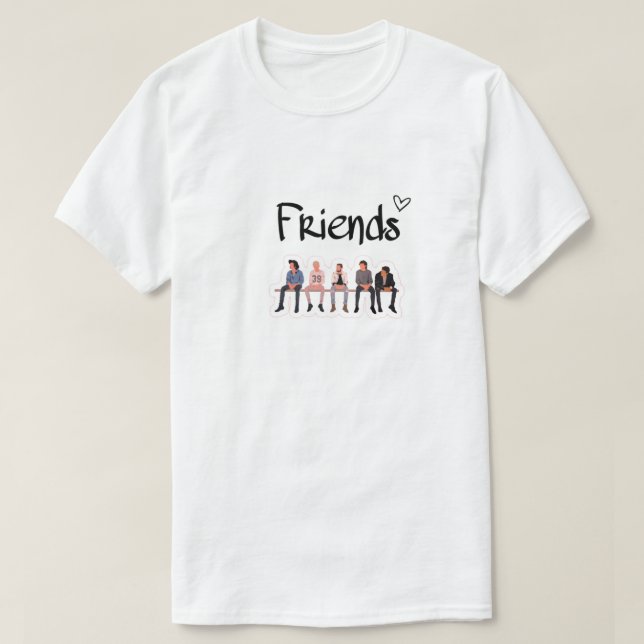 Bench Buddies – Capturing Moments of Friendship T-Shirt (Design Front)
