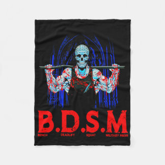 Bench Deadlift Squat Military Press Workout Bodybu Fleece Blanket