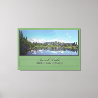 Bench Lake Canvas Print