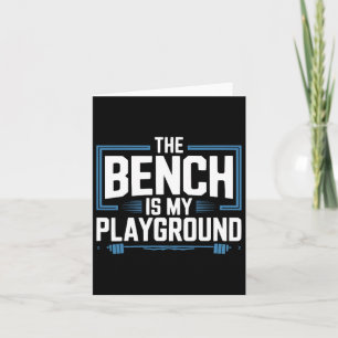 Bench Press Exercise Bodybuilding Fitness Workout Card