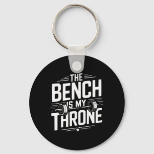 Bench Press Exercise Bodybuilding Fitness Workout Key Ring