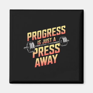 Bench Press Exercise Bodybuilding Fitness Workout Magnet
