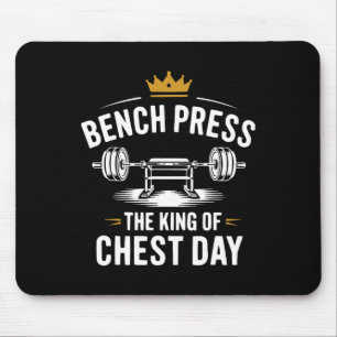 Bench Press Exercise Bodybuilding Fitness Workout Mouse Mat