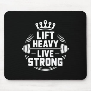 Bench Press Exercise Bodybuilding Fitness Workout Mouse Mat