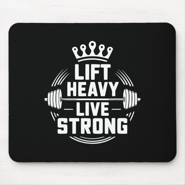 Bench Press Exercise Bodybuilding Fitness Workout  Mouse Mat (Front)