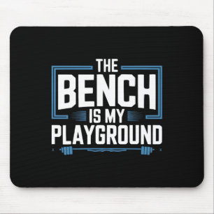Bench Press Exercise Bodybuilding Fitness Workout Mouse Mat