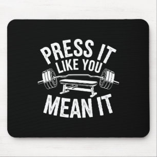 Bench Press Exercise Bodybuilding Fitness Workout  Mouse Mat
