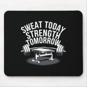 Bench Press Exercise Bodybuilding Fitness Workout Mouse Mat