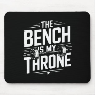 Bench Press Exercise Bodybuilding Fitness Workout Mouse Mat