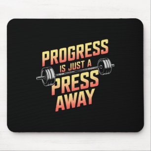 Bench Press Exercise Bodybuilding Fitness Workout Mouse Mat