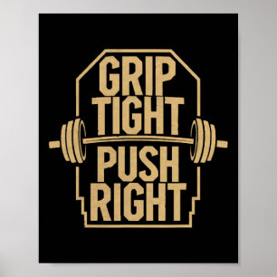Bench Press Exercise Bodybuilding Fitness Workout Poster