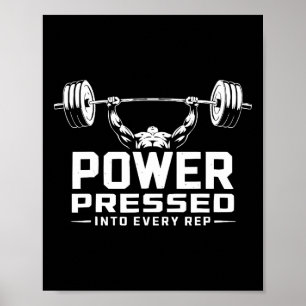 Bench Press Exercise Bodybuilding Fitness Workout Poster
