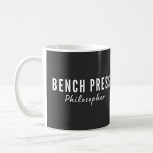 Bench Press Philosopher Gym T-Shirt Coffee Mug