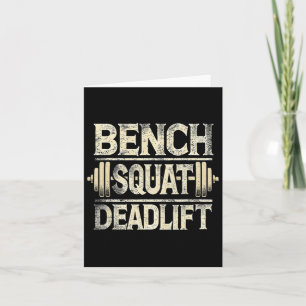 Bench Squat Deadlift Barbell Bodybuilding  Card