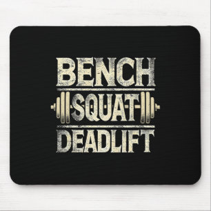 Bench Squat Deadlift Barbell Bodybuilding Mouse Mat