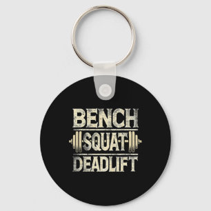 Bench Squat Deadlift Rbell Bodybuilding Key Ring