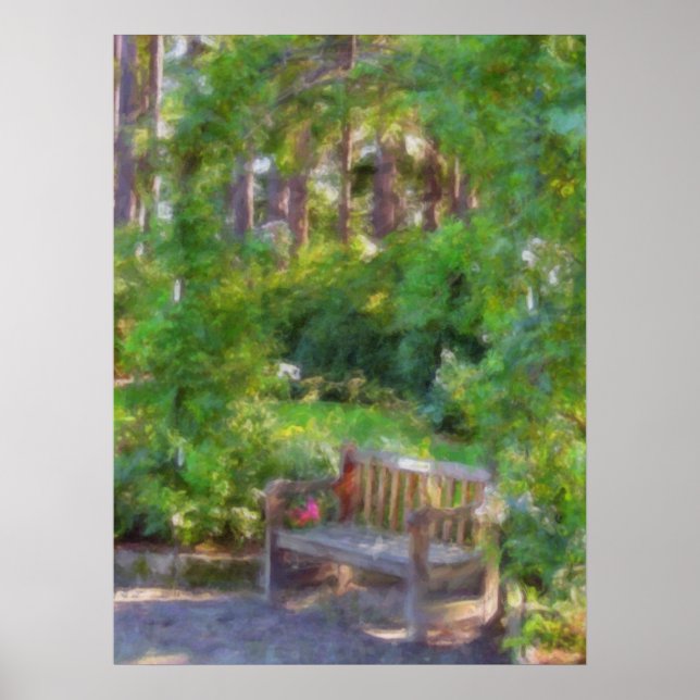 "Bench" Victoria, BC Poster (Front)