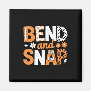 Bend And Snap Footll Cheer Cute Fun Magnet