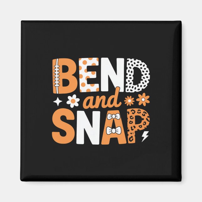 Bend And Snap Footll Cheer Cute Fun  Magnet (Front)