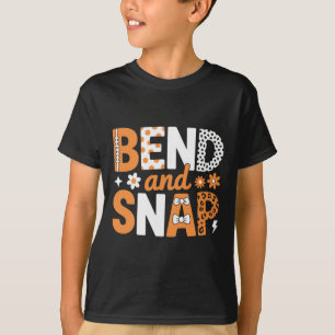 Bend And Snap Footll Cheer Cute Fun T-Shirt