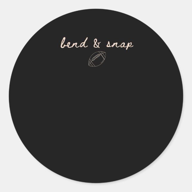 Bend Football Tis The Season Game Day Thanksgiving Classic Round Sticker (Front)